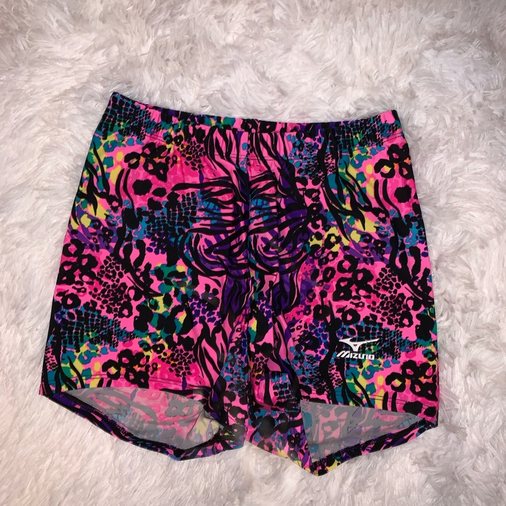 Wild Neon Pink Mizuno Volleyball Spandex